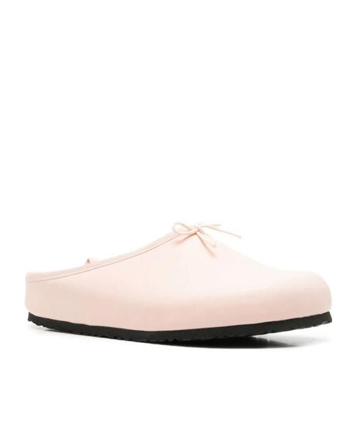 Repetto White X Birkenstock Round-Toe Mules