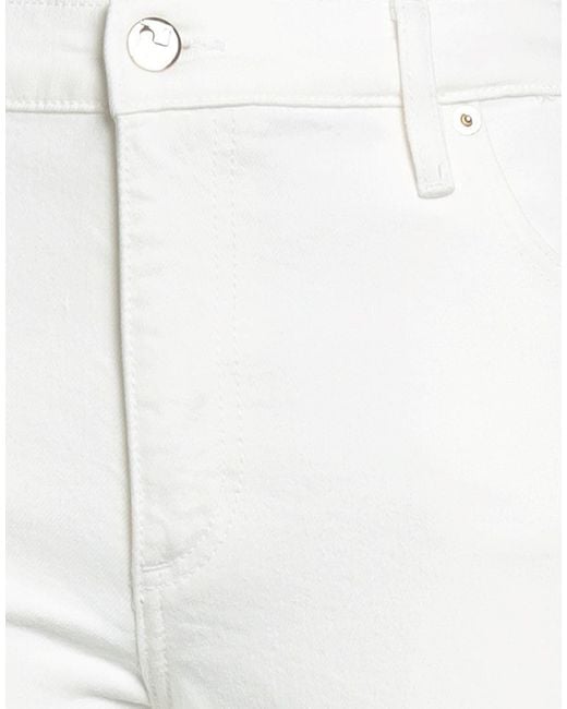 Tory Burch White Straight-Leg Jeans