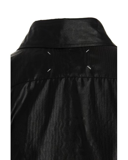 Maison Margiela Black Buttoned Long-Sleeved Shirt