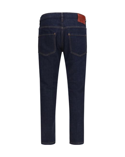 DSquared² Blue Belt Loop Jeans for men