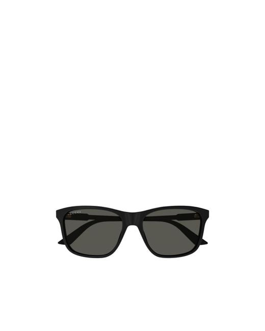 Gucci White Eyewear Square Frame Sunglasses for men