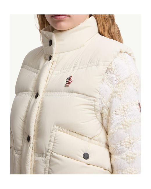 Moncler White Grenoble Baise Padded Vest
