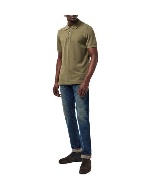 Tom Ford Green Ss Polo Sn54 for men