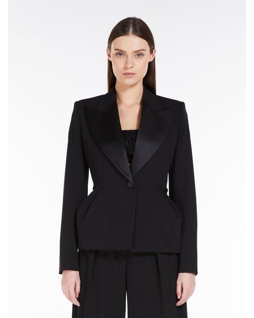Max Mara Black Proteo Peplum Blazer
