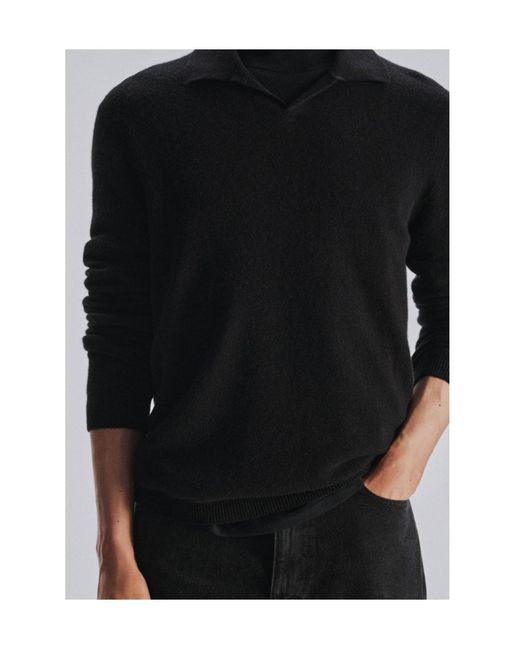 The Row Black Long-Sleeved Sweater for men