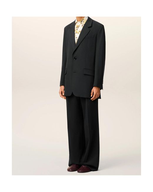 AMI Black Ami Single-Breasted Blazer for men