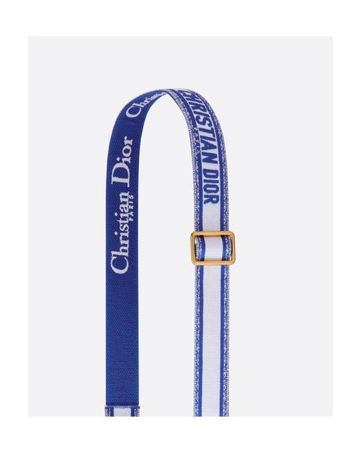 Dior Blue Adjustable Shoulder Strap With Ring