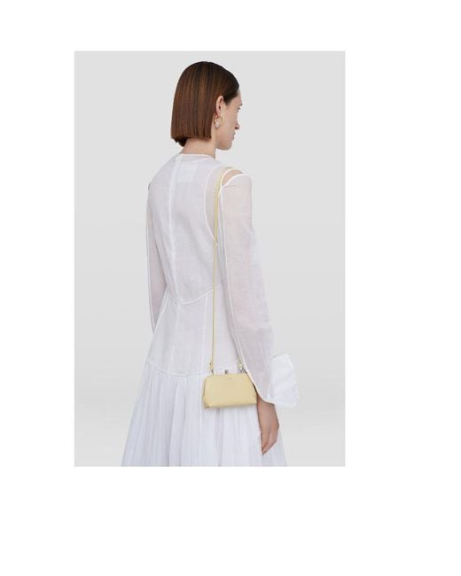 Jil Sander Metallic Goji Micro Shoulder Bag