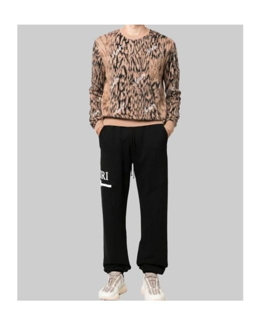 Amiri Black Logo Details Sweatpants for men