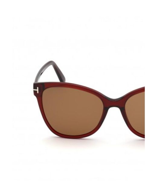Tom Ford Brown Cat's Eye Frame Sunglasses for men