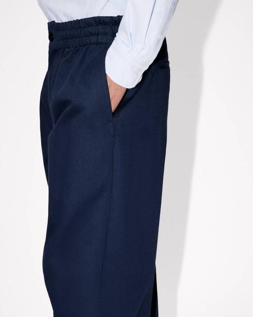 KENZO Blue Wide Leg Trousers for men