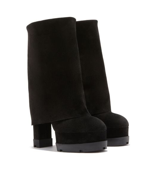 Casadei Black Nancy Reversable Boots