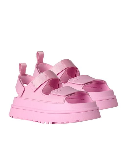 Ugg Pink Platform Strappy Sandals