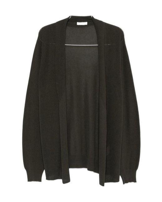 Roberto Collina Black Long-Sleeved Cardigan for men