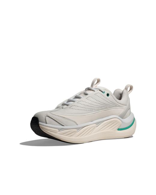 Hoka One One White Elevon X Lace-Up Sneakers for men