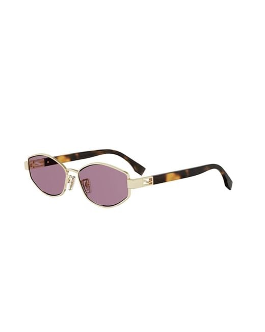 Fendi Pink Full Frame Sunglasses for men
