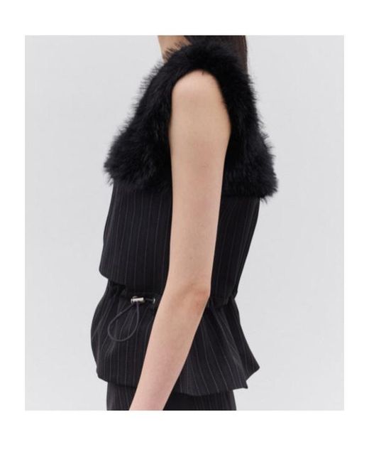Sacai Black Striped Vest