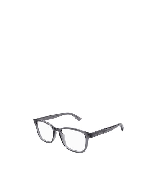 McQueen White Eyewear Square Frame Glasses for men