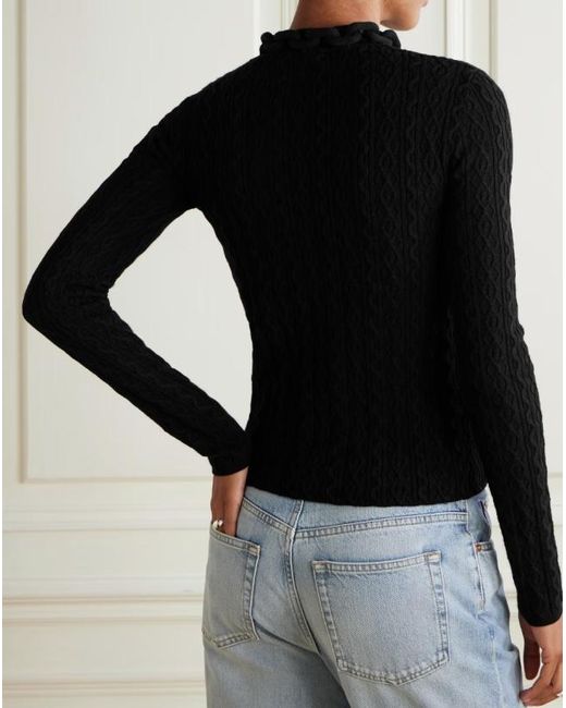 Rabanne Black Rabanne Chain-Detail High Neck Jumper