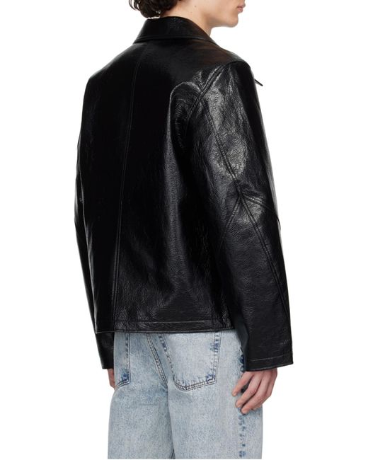 Séfr Black Long Sleeve Casual Jacket for men