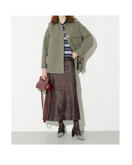 MAX&Co. Green Long-Sleeved Shirt Jacket