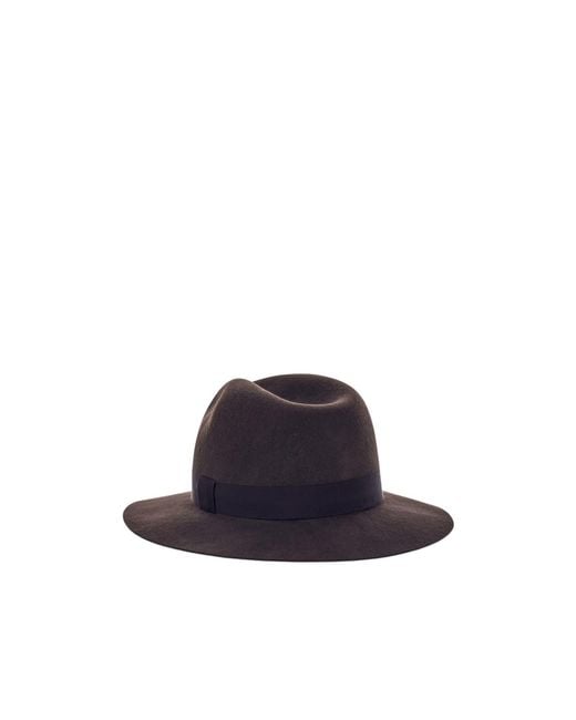 Giorgio Armani Blue Classic Felt Hat for men