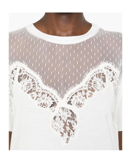 ERMANNO FIRENZE White Short-Sleeved T-Shirt