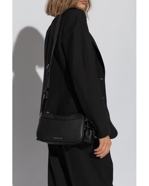 MICHAEL Michael Kors Black Jet Set Logo-Lettering Crossbody Bag