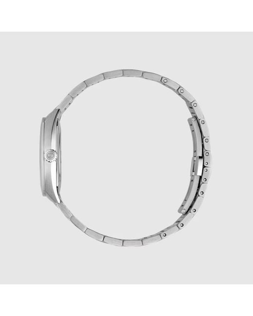 Gucci White Interlocking Watch, 29Mm