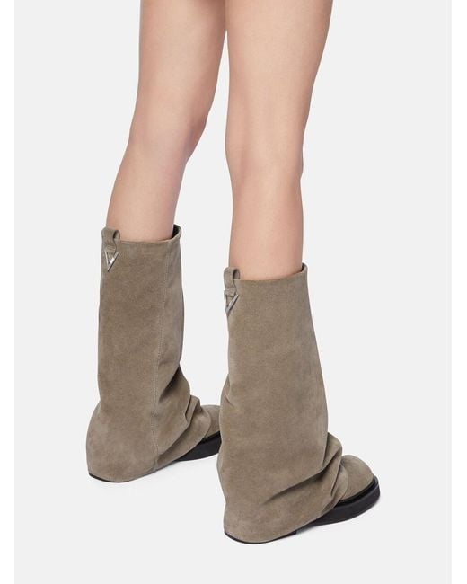 The Attico Brown The Robin Combat Boots