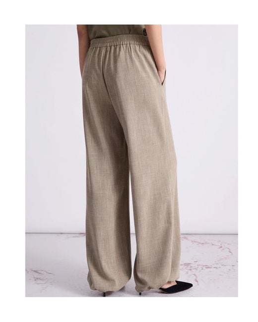 Marella Gray Wide-Leg Trousers