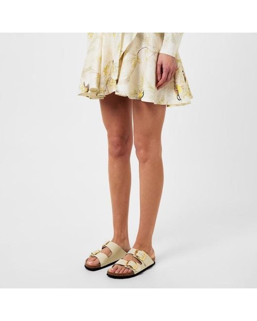Birkenstock White Arizona Big Buckle High Shine