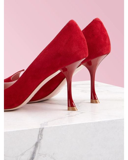 Roger Vivier Red I Love Vivier High Heels