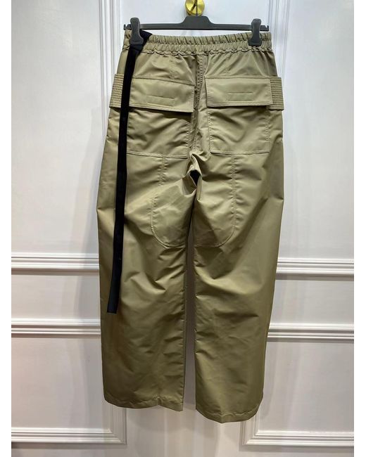 Rick Owens Green Multi-Pocket Casual Pants