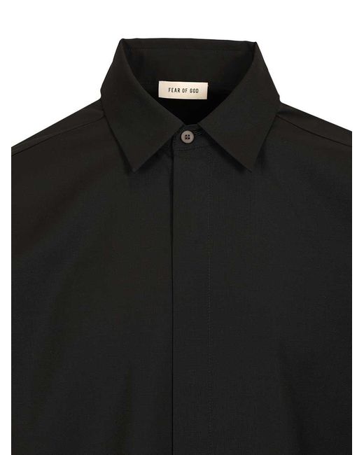 Fear Of God Black Classic Long Sleeve Shirt for men