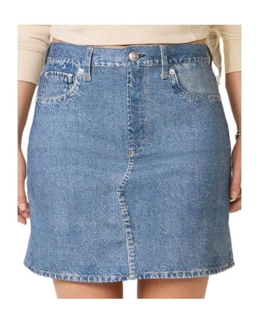 Rag & Bone Blue Miramar Ponte Mini Skirt