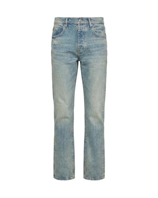 Purple Brand Blue Pinner Coated Vintage Denim Jeans for men