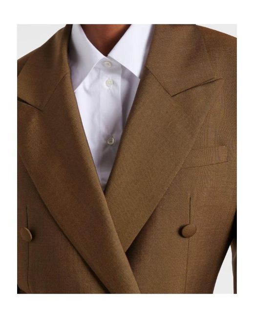 Rohe Brown Long-Sleeved Suit Jacket