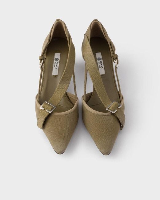 Prada Multicolor Canvas Pumps