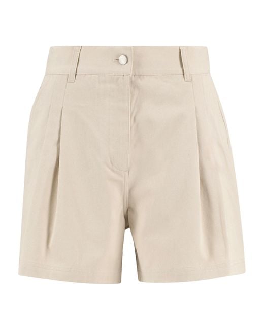 Barbour Natural Fern Pleated Shorts