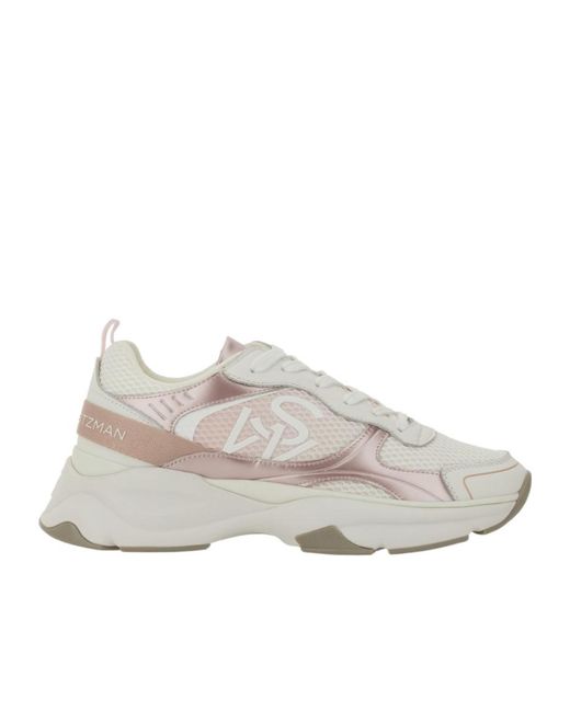 Stuart Weitzman Gray Round-Head Sneakers