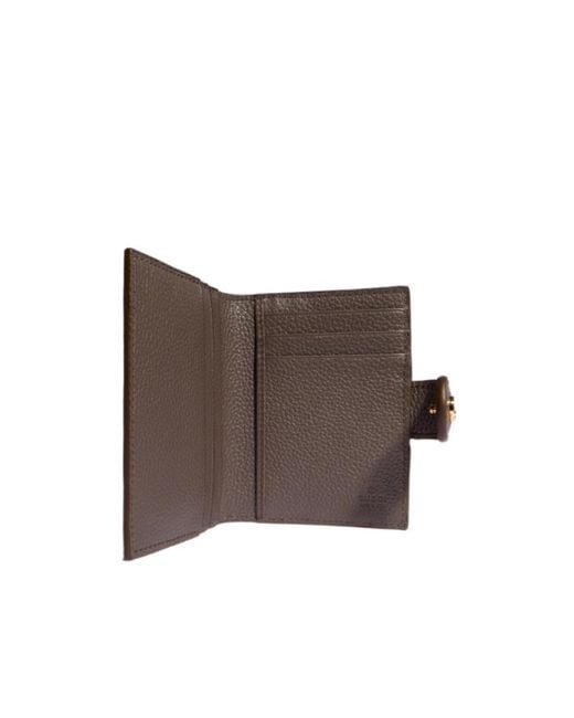 Gucci Brown Bi-Color Gg Marmont Card Case