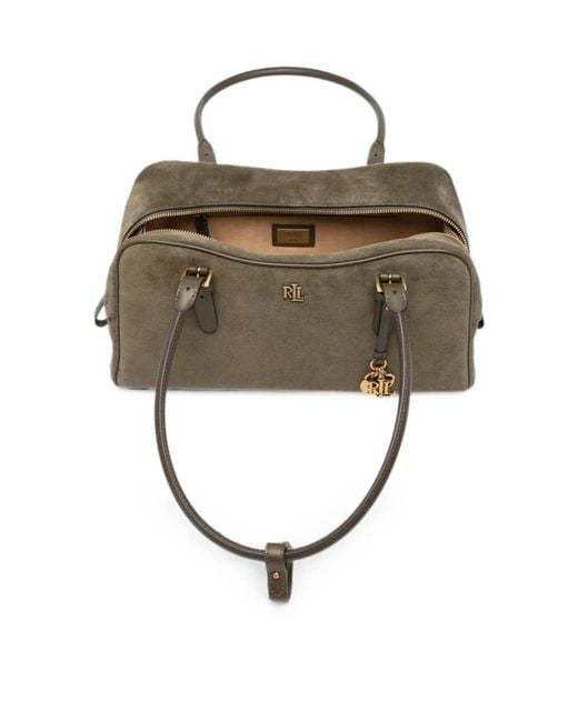 Ralph Lauren Brown Lauren Mrcy Large Shoulder Bag