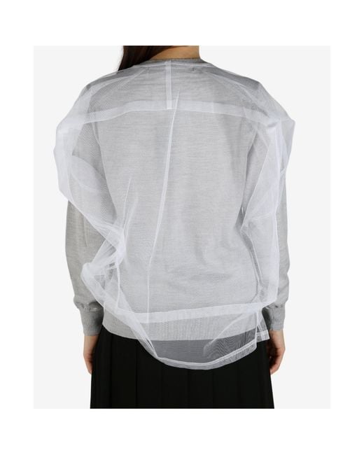 Comme des Garçons Gray Layered Sweatshirt