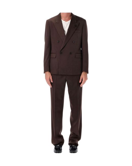 Lardini Multicolor Double-Breasted Peak-Lapel Suit for men
