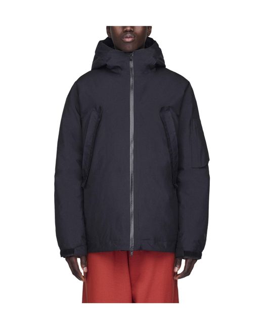 Y-3 Blue Solid Color Casual Jacket for men
