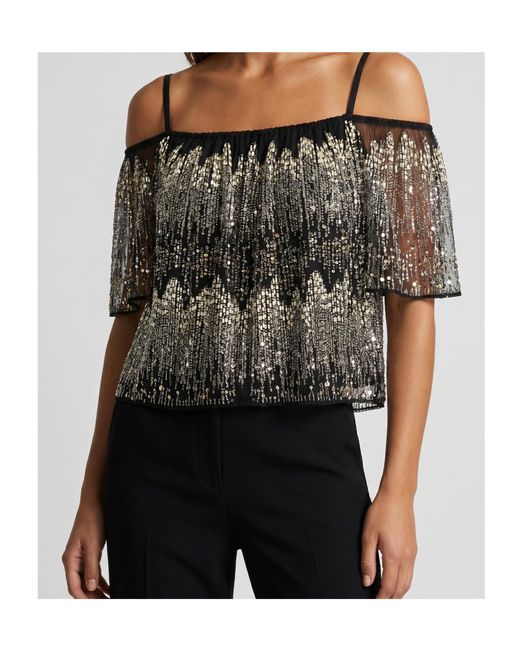 Rabanne Black Embroidered Blouse