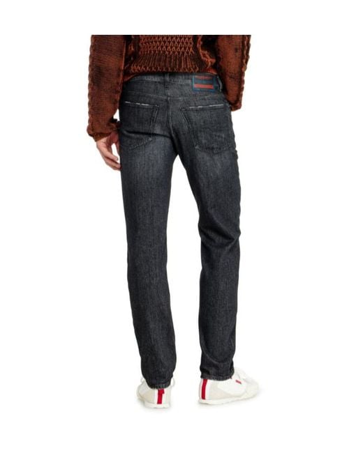 DIESEL Gray D-Finitive Tapered-Leg Jeans for men