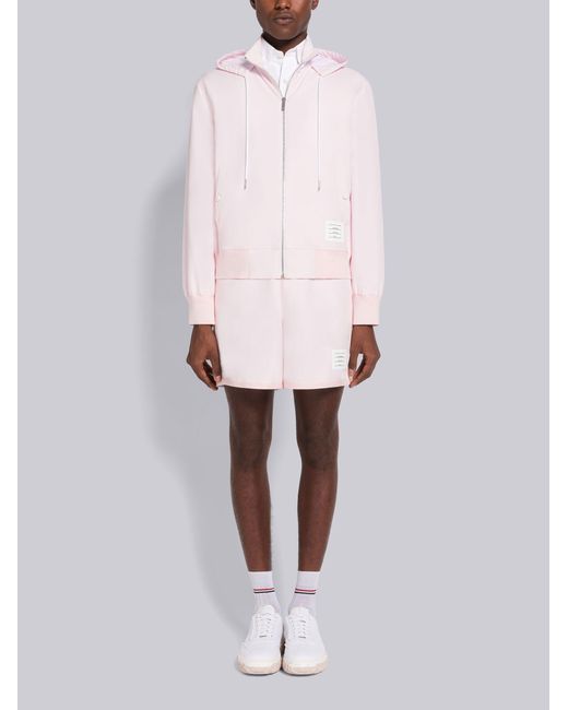 Thom Browne Pink Drawstring Cotton Track Shorts for men