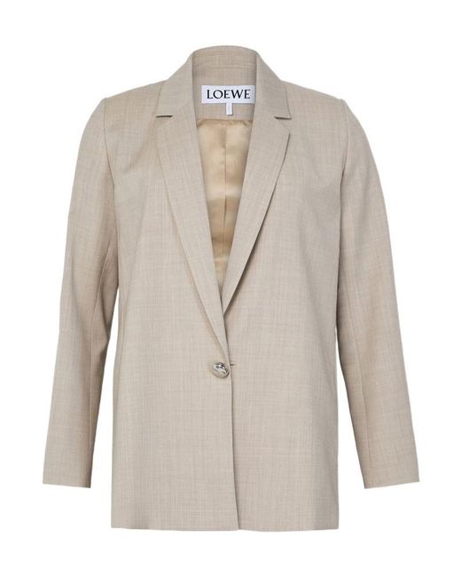 Loewe Natural Lapel Long-Sleeved Suit Jacket